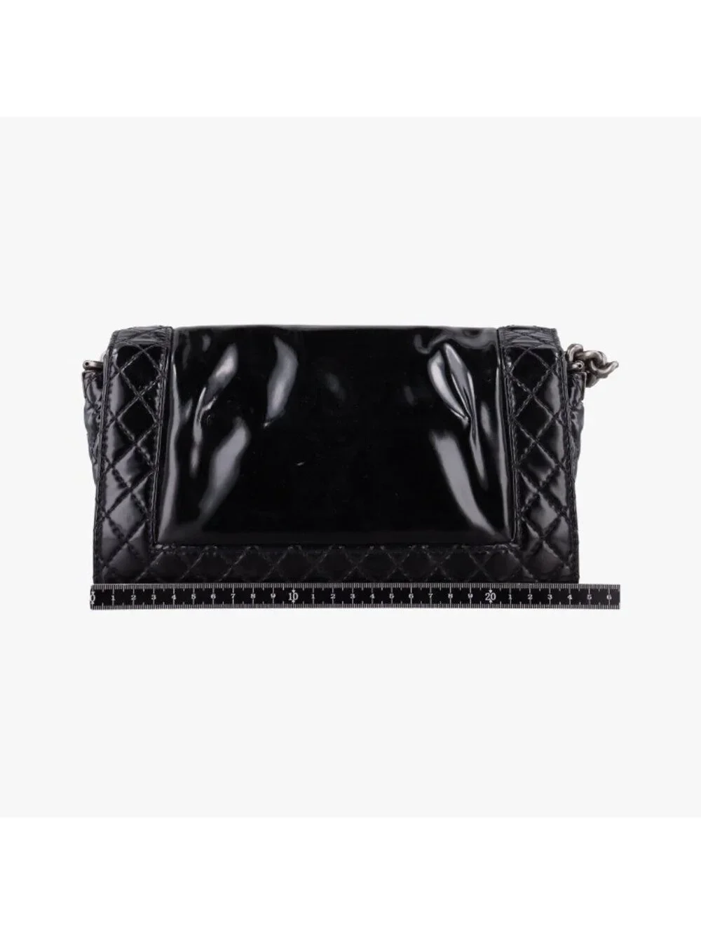 Chanel Boy Black Patent Shoulder Bag